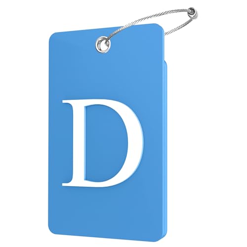 2 Pack Initial Luggage Tags for Suitcases Airplane Travel Essentials (2 Count)