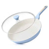 10Inch Nonstick Ceramic Frying Pan with Lid