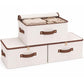 3 Pcs Rigid Storage Bins with Zipper Lid (3 Count)