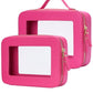Clear Makeup Bag Travel Cosmetic Case Transparent Toiletry Bag with Zipper
