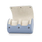 2 Slot Leather Watch Organizer Case Light Blue