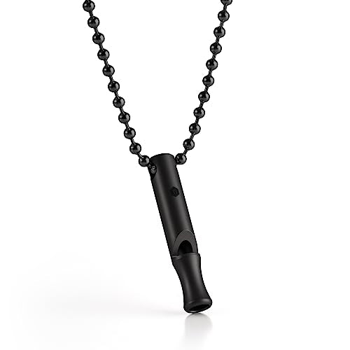 KA22BK Titanium EDC Whistle Outdoor Emergency Whistle for Keychain