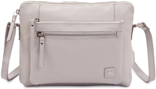 Leather Crossbody Bags for Women Small Soft Genuine Pebbled Sling Shoulder Handbag Crossover Purse with Full Adjustable Strap