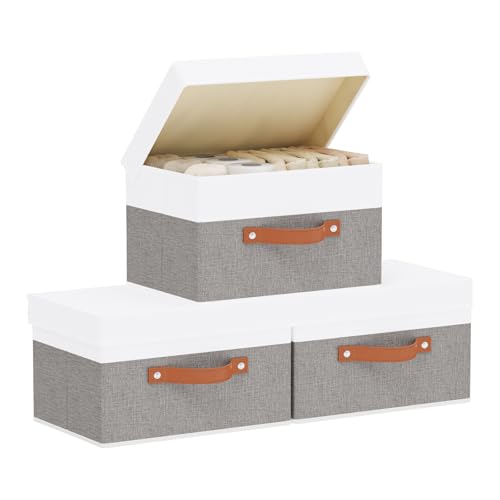 Storage Bins with Lids (3 Count)