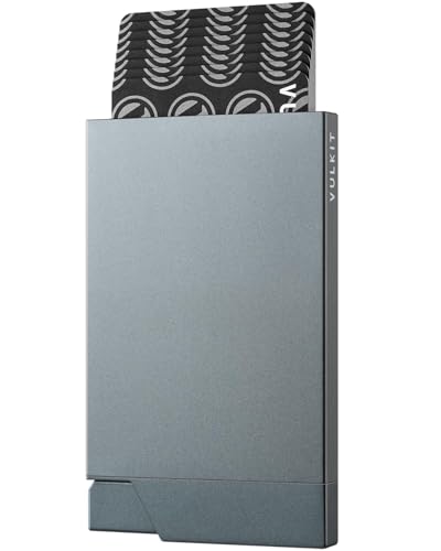 Pop up Card Holder Minimalist Credit Card Holder RFID Blocking Slim Metal Card Case for Men or Women
