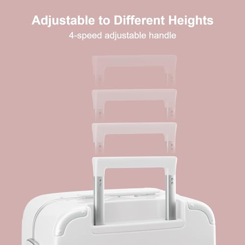 Zipperless Carry On Luggage Airline Approved with Aluminum Frame