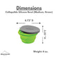 Collapsible Silicone Bowl with Lid for Camping and Backpacking