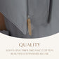 Luxury Organic Cotton Garment Bag for Hanging Clothes Long 58"