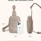 Crossbody Bags for Women Leather Cross Body Sling Bag for Woman Travel Cloud Grey