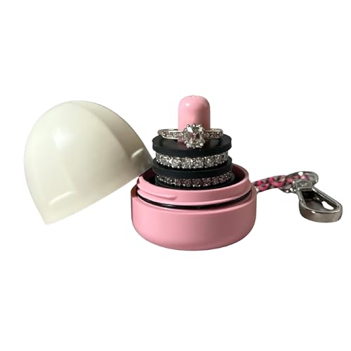 Waterproof Ring Holder Keychain for Travel & Gym