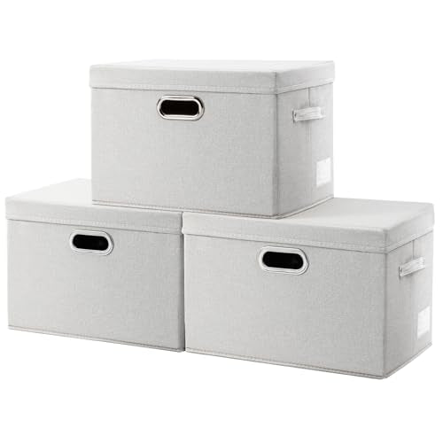 Collapsible Storage Bin with Lid [3 (3 Count)
