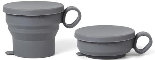 6 oz 2 pack Mini Silicone Collapsible Travel Cup (2 Count)