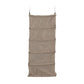 10‑Pocket Hanging Shoe Organizer with Side‑by‑Side Canvas Storage and 2 Hooks for Support