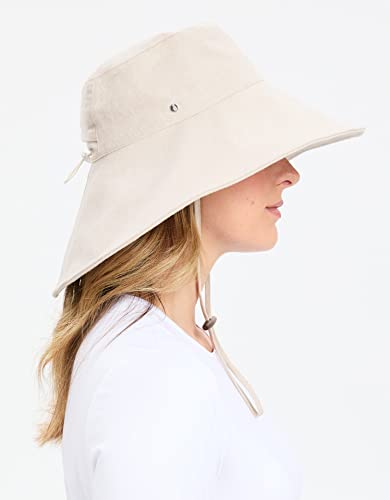 Women's Ultra Wide Cotton Linen Hat UPF 50+
