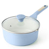 Ceramic Nonstick Saucepan with Double Pouring Spout
