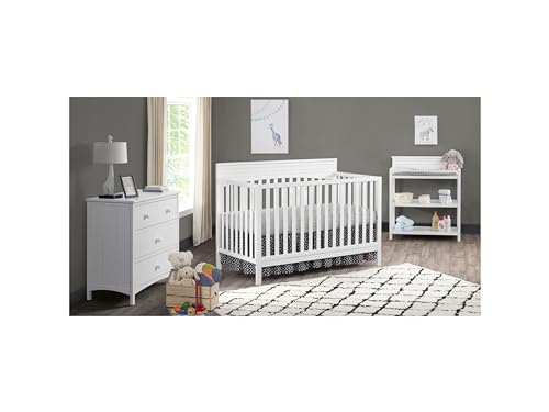 Harper 4-in-1 Convertible Crib, Snow White, GreenGuard Gold Certified