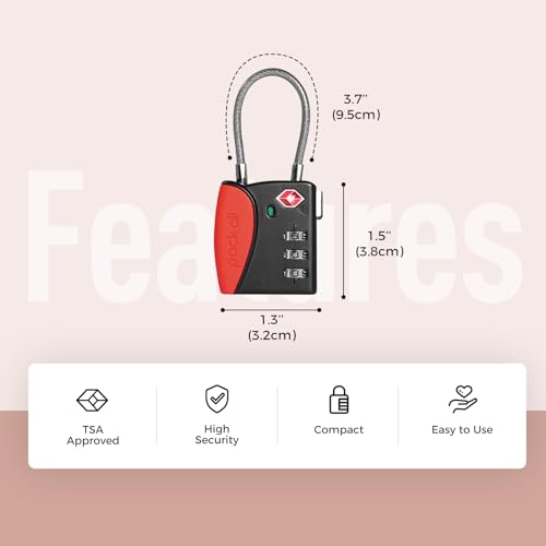 TSA Approved Travel Luggage Locks