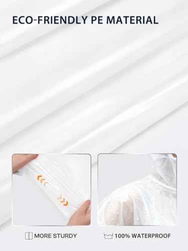 Disposable Adult Rain Ponchos Clear Emergency Raincoat (6 Count)