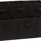 Collapsible Fabric Storage Bins Organizer with Handles (6 Count)