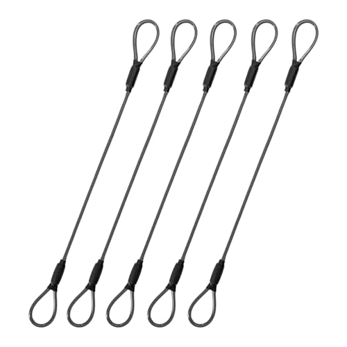 3.3mm Steel Wire Rope Outdoor Travel Security Cable Lock (5 Count)