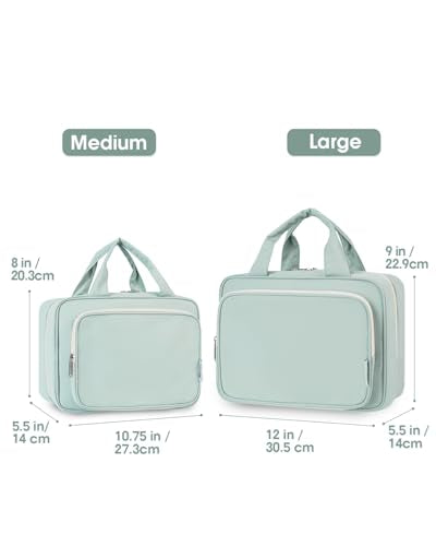 Travel Toiletry Bag for Women Large Hanging Makeup Bag Organizer Toiletries Bag for Full Size Essentials Accessories Cosmetics