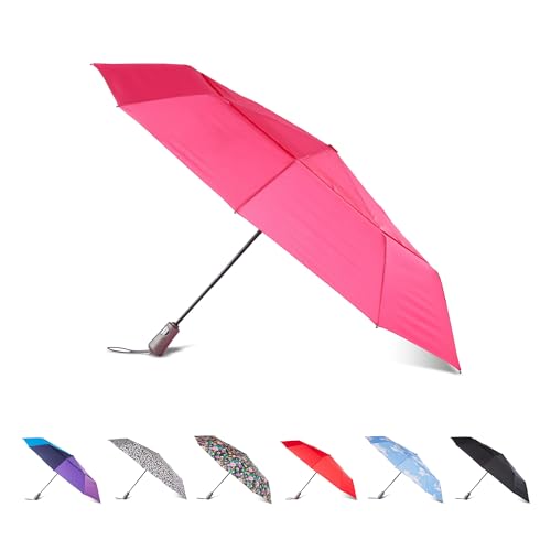 Auto Open Close Windproof Ultimate Compact Umbrella with UV and Water Repellent Protection
