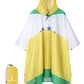 Adult Rain Poncho Waterproof Hooded Raincoat Lightweight Packable