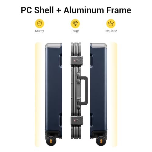 Carry On Luggage Airline Approved Zipperless with Aluminum Frame