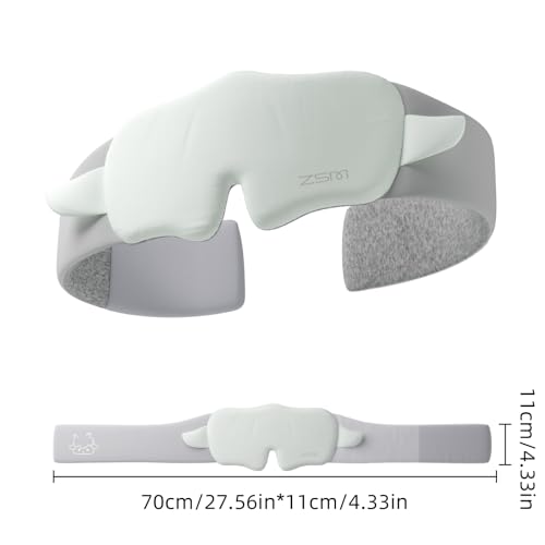 Mint Green Sheep Sleep Mask Breathable Blackout Eye Mask for Rest