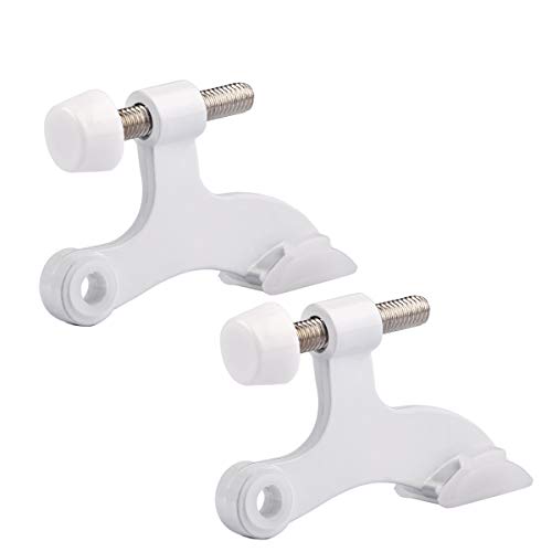 2 Pack Hinge Pin White Door Stopper (2 Count)