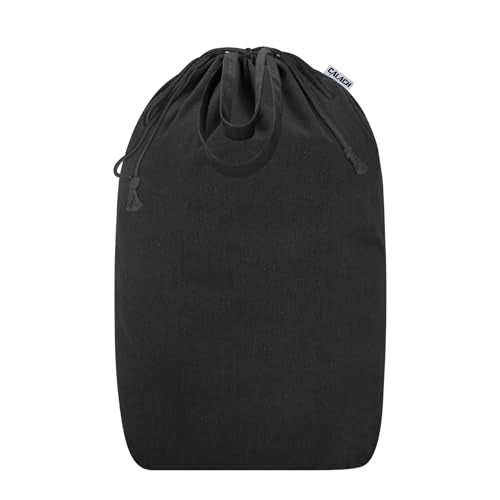 Canvas Laundry Bags with Handles & Square Base 13.8"Wx13.8"Dx27.6"H