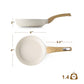 8inch Ceramic Nonstick Frying Pan Paella Pan