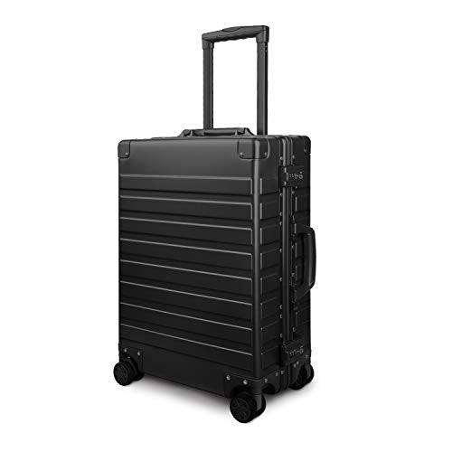 All Aluminum Carry On Luggage with TSA Locks Zipperless Alloy Metal Hard Shell Spinner Suitcase