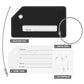 8 Pack Initial Luggage Tags for Suitcases Airplane Travel Essentials (8 Count)