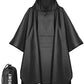 Hooded Rain Poncho for Adults