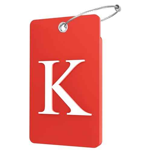 2 Pack Initial Luggage Tags for Suitcases Airplane Travel Essentials (2 Count)