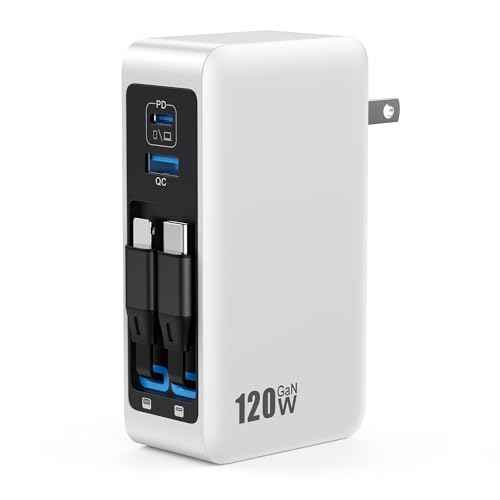 120W USB C Charger Block with 2 Built