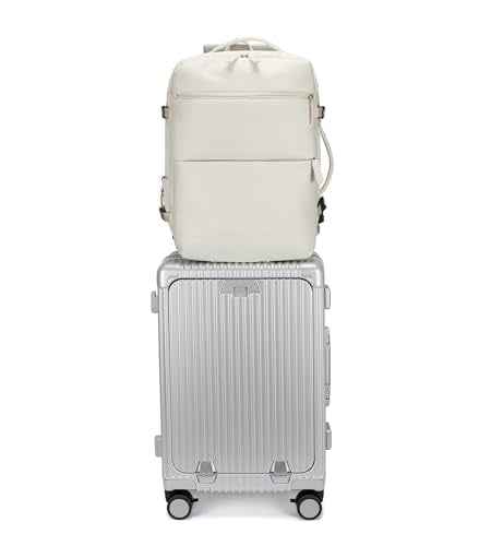 2 pcs PC Aluminum Frame Carry On Luggage Set (2 Count)