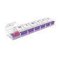 Weekly (7-Day) Pill Case, Medicine Planner, Vitamin Organizer Box, 2X-Large Push-Button Compartments, Color May Vary, BPA Free