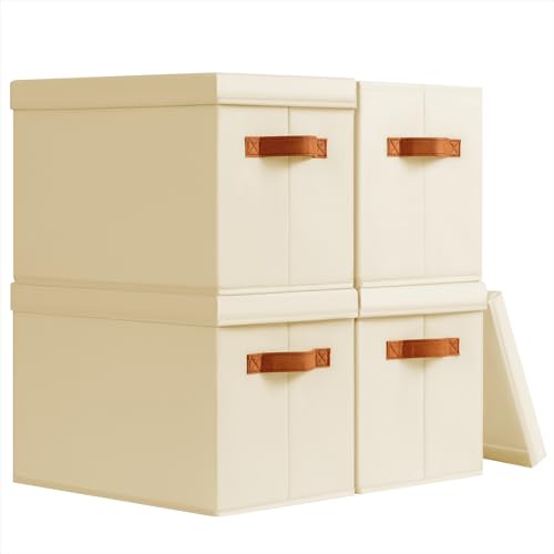 Storage Bins with Lids (4 Count)