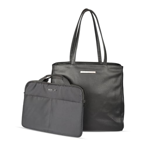 Marley Women’s Pebble Vegan Leather 16" Laptop Tote with Removeable 14" Laptop Sleeve (48 Ounce)