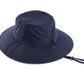 UPF 50+ Wide Brim Mens Sun Hat Womens Beach Bucket Hat Summer Outdoor Fishing Hat UV Sun Protection Cap for Gardening Hiking Golf Navy Blue
