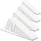 4 Pcs Heavy Duty Rubber Door Stops Wedge Stackable (4 Count)