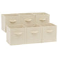 Collapsible Fabric Storage Cubes Organizer with Handles (6 Count)