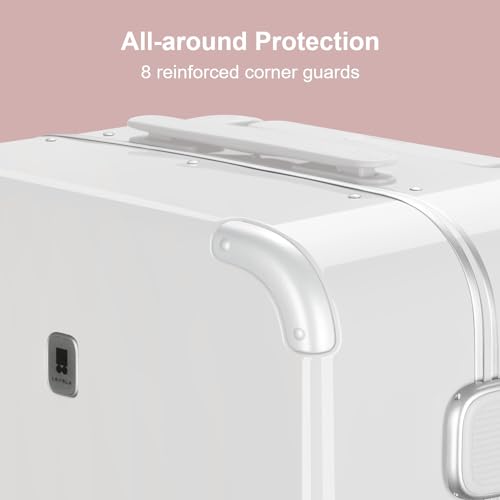 Zipperless Carry On Luggage Airline Approved with Aluminum Frame