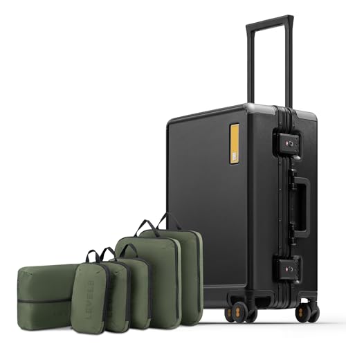 Zipperless Carry On Suitcase Airline Approved with Aluminum Frame