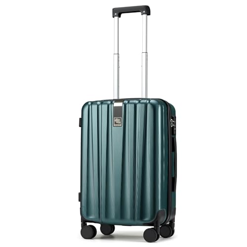 20 Inch Carry On Luggage 22x14x9 Airline Approved Lightweight PC Hard Shell Suitcases with Wheels Travel Luggage Rolling Suitcase Travel Luggage Bag for Weekender