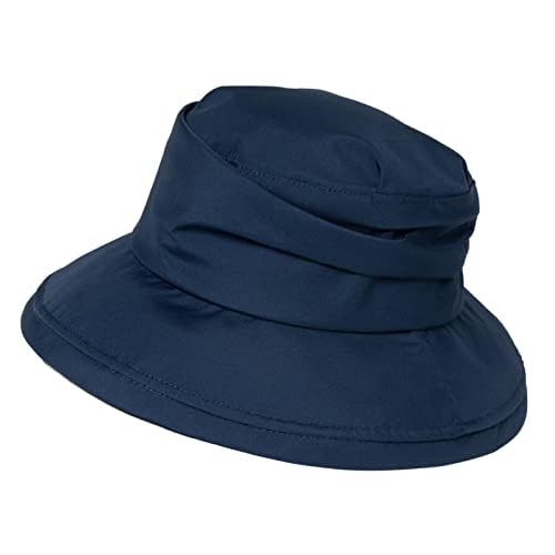 Women's Waterproof UPF 50+ Wide Brim Packable Rain Hat