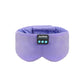 Sleep Headphones Bluetooth Sleep Mask Silk Headband Earphones Bluetooth Eye Mask for Sleeping On Side Blackout Soft Sleep Earphones Music Kids Children Eye Cover Purple