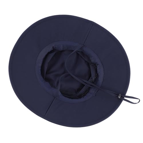 UPF 50+ Wide Brim Mens Sun Hat Womens Beach Bucket Hat Summer Outdoor Fishing Hat UV Sun Protection Cap for Gardening Hiking Golf Navy Blue